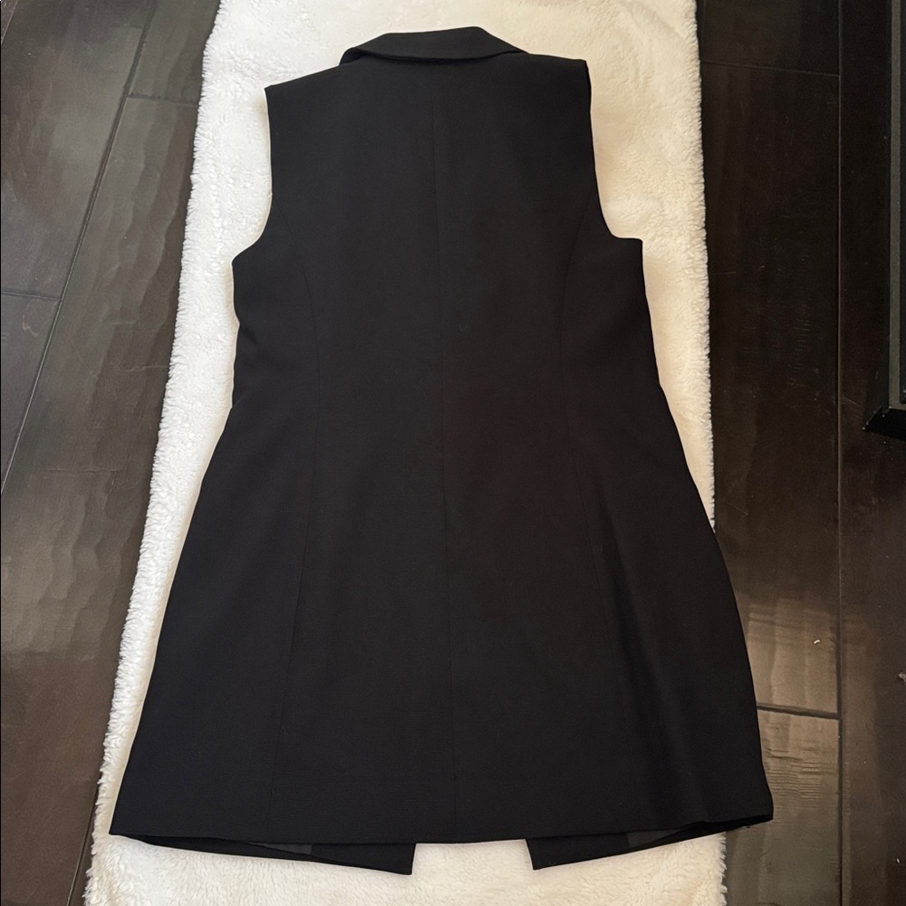 Cynthia Rowley Black Sleeveless Blazer Vest Size S - Picture 10 of 10
